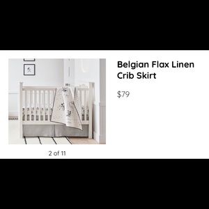 COPY - Pottery Barn Kids lavender crib skirt